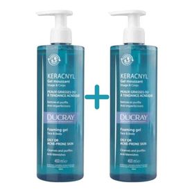 Ducray Keracnyl 2x400 ml Yüz Yıkama Jeli