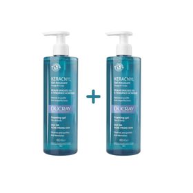 Ducray Keracnyl 2x400 ml Yüz Yıkama Jeli
