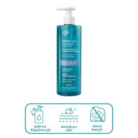 Ducray Keracnyl 400 ml Yağlı Cilt Temizleme Jeli