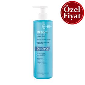 Ducray Keracnyl Gel Moussant Akneli Ciltler 400 ml Yüz Temizleme Jeli
