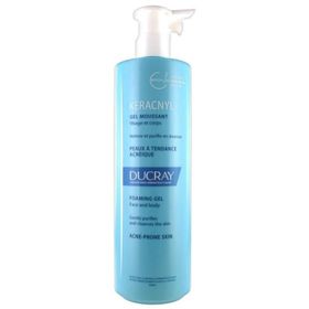 Ducray Keracnyl Gel Moussant Akneli Ciltler 400 ml Yüz Temizleme Jeli