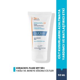 Ducray Keracnyl UV Fluid SPF 50+ Yağlı ve Akneye Eğilimli Ciltler İçin 50 ml Matlaştırıcı Güneş Kremi