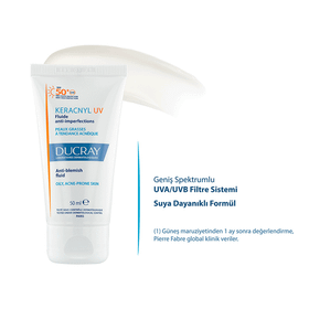 Ducray Keracnyl Uv Spf 50+ Anti Blemish Fluid 50 ml Güneş Kremi