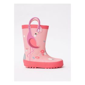 Dudino 25A336 Loly Flamingo Pembe Çocuk Yağmur Çizmesi