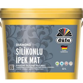 Düfa 12 lt Diamond Silikonlu İpek Mat Beyaz İç Cephe Duvar Boyası