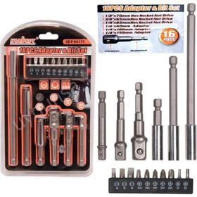 Duffa SDY-94175 Horusdy Bits Uç Bağlantı Lokma Bağlantılı 16 Parça Adaptör Seti