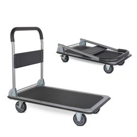 Duffmart PR2190 Pro Katlanır Platform 150 kg 4 Tekerlekli Paket Taşıma Arabası