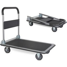 Duffmart PR2330 300 kg Pro Katlanır Platform 4 Tekerlekli Paket Taşıma Arabası