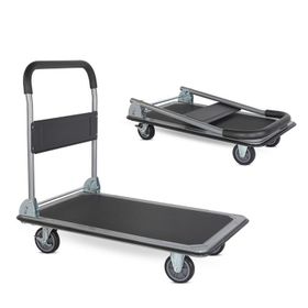 Duffmart PR2330 300 kg Pro Katlanır Platform 4 Tekerlekli Paket Taşıma Arabası