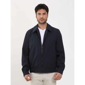 Dufy 104394 Lacivert Regular Fit Düz Klasik Yaka Bomber Erkek Mont