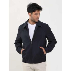 Dufy 104394 Lacivert Regular Fit Düz Klasik Yaka Bomber Erkek Mont