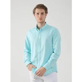 Dufy 92093 Mint Yeşili Erkek Gömlek