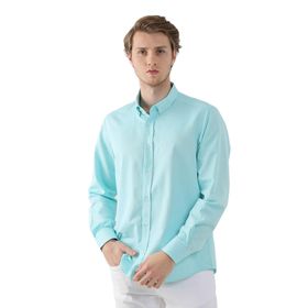 Dufy 92093 Mint Yeşili Erkek Gömlek