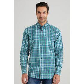Dufy DU4194013004 Yeşil Ekose Erkek Gömlek