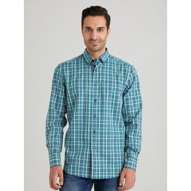Dufy DU4194013004 Yeşil Ekose Erkek Gömlek