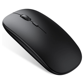 Duhalıne Bluetooth Şarjlı 2.4ghz Sessiz Tıklama Siyah Kablosuz Mouse