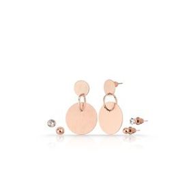 Duke Nickle RDPK5024 Rose Halka Detaylı Küpe