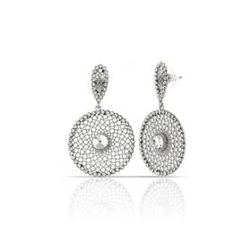 Duke Nickle RDPK5070 Zirkon Taşlı Gümüş Küpe
