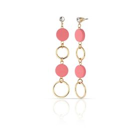 Duke Nickle RDPK5075 Pembe Zincir Küpe