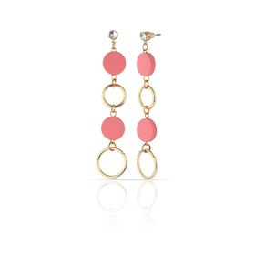 Duke Nickle RDPK5075 Pembe Zincir Küpe