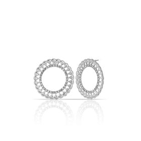 Duke Nickle RDPK5104 Zirkon Taşlı Yuvarlak Küpe