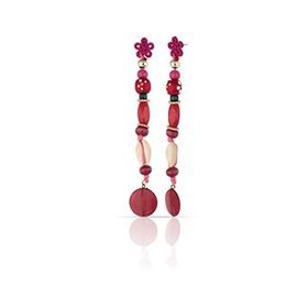Duke Nickle RDPK5132 Kırmızı Boncuklu Küpe