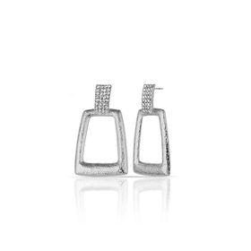 Duke Nickle RDPK5149 Gümüş Geometrik Kesim Küpe