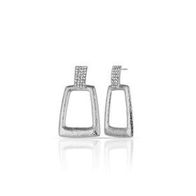 Duke Nickle RDPK5149 Gümüş Geometrik Kesim Küpe