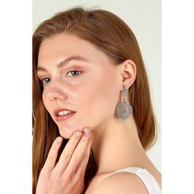 Duke Nickle RDPK5174 Zirkon Taşlı Gümüş Küpe