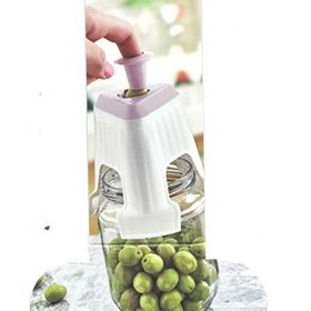 Dükkanönü 11x11 cm Beyaz Kolay Zeytin Çizme Aparatı