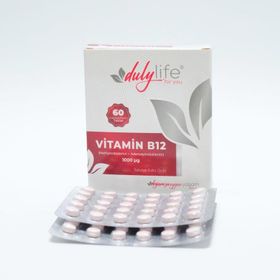 Dulylife Vitamin B12 1000 mcg 60 Çiğneme Tableti