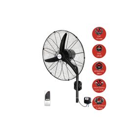 Dündar SV 65 26 65 cm 170 W 11200M3/H 230 V Monofaze Uzaktan Kumandalı Duvar Sanayi Tipi Vantilatör