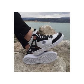 Dunlop 2238 Beyaz-Siyah Fuspetli Ortapedik Boğazlı Jordan Basket Spor Ayakkabı