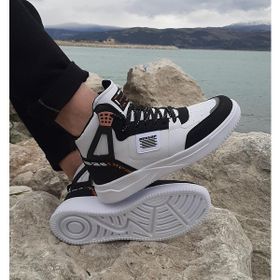 Dunlop 2238 Beyaz-Siyah Fuspetli Ortapedik Boğazlı Jordan Basket Spor Ayakkabı