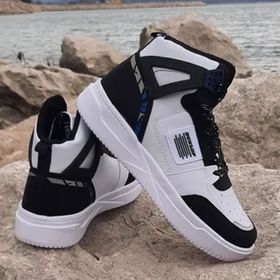 Dunlop 2243 Beyaz Siyah Fuspetli Ortapedik Boğazlı Spor Ayakkabı