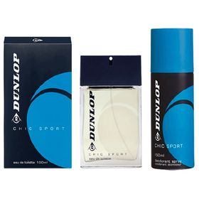Dunlop Chic Mavi EDT 100 Ml ve 150 Ml Deodorant Erkek Parfüm Seti