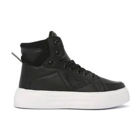 Dunlop Orthopedix 2141 Siyah Beyaz Bilek Boy Yüksek Taban Unisex Basket Sneaker Spor Ayakkabı