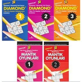 Dünya Beyin Olimpiyatları Zeka Oyunları Dizisi (5 Kitap Takım - Cep Boy) - Ahmet Karaçam