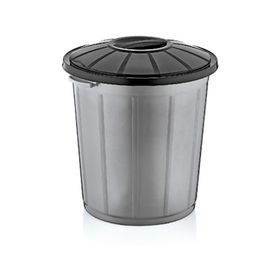 Dünya Gri Plastik Yuvarlak 35 lt Çöp Kovası