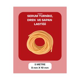 Dünya Magnet 5 Metre 8-10 mm Serum Lastiği Turnike Dren Sapan Lastiği