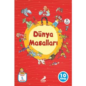 Dünya Masalları Düz Yazılı 10 Kitap Kollektif Erdem Yayınları