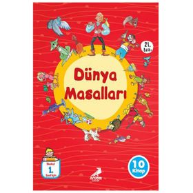 Dünya Masalları Düz Yazılı 10 Kitap Kollektif Erdem Yayınları