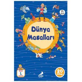 Dünya Masalları İlkokul 1. Sınıf 20 Kitap Erdem Çocuk Yayınları