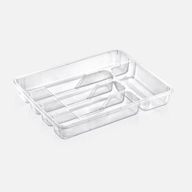 Dünya Plastik 33.6x27x4.8 cm Şeffaf 5 Bölmeli Çekmece İçi Kaşıklık