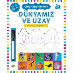 Dünyamız ve Uzay Çıkartmalı Aktiviteler 4+ Yaş - Kukla Yayınları