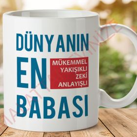 Dünyanın En Babası Baskılı Kupa
