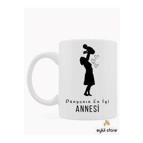 Dünyanın En İyi Annesi Yazılı Baskılı Kupa