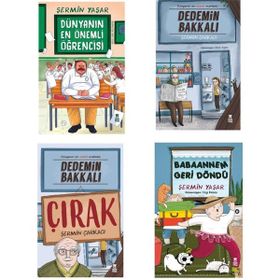 Dünyanın En Önemli Öğrencisi - Babaannem Geri Döndü - Dedemin Bakkalı - Dedemin Bakkalı Çırak - 4 Kitap - Şermin Yaşar