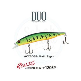 Duo 120SP ACC3059 Mat Tiger Realis Jerkbait