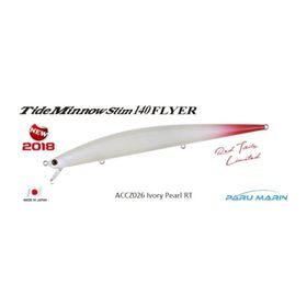 Duo 140 ACCZ126 Tide Minnow Slim Flyer Ivory Pearl Red Tail Sahte Balık